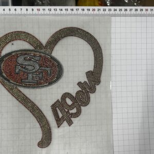 49ers rhistone (5pcs)