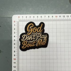 God don't play about me small patches