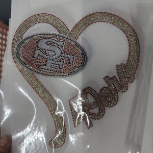 49ers rhistone (5pcs)