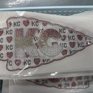chiefs rhistone (5pcs)