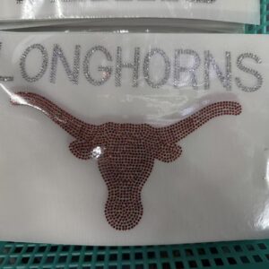 Texas Longhorns rhistone (5pcs)