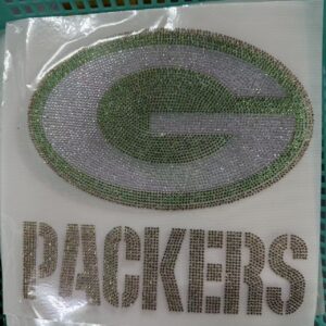 Green bay packers rhistone (5pcs)