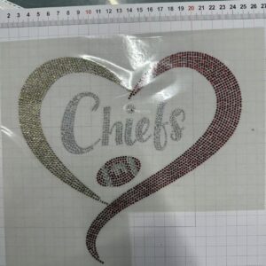 chiefs rhistone (5pcs)